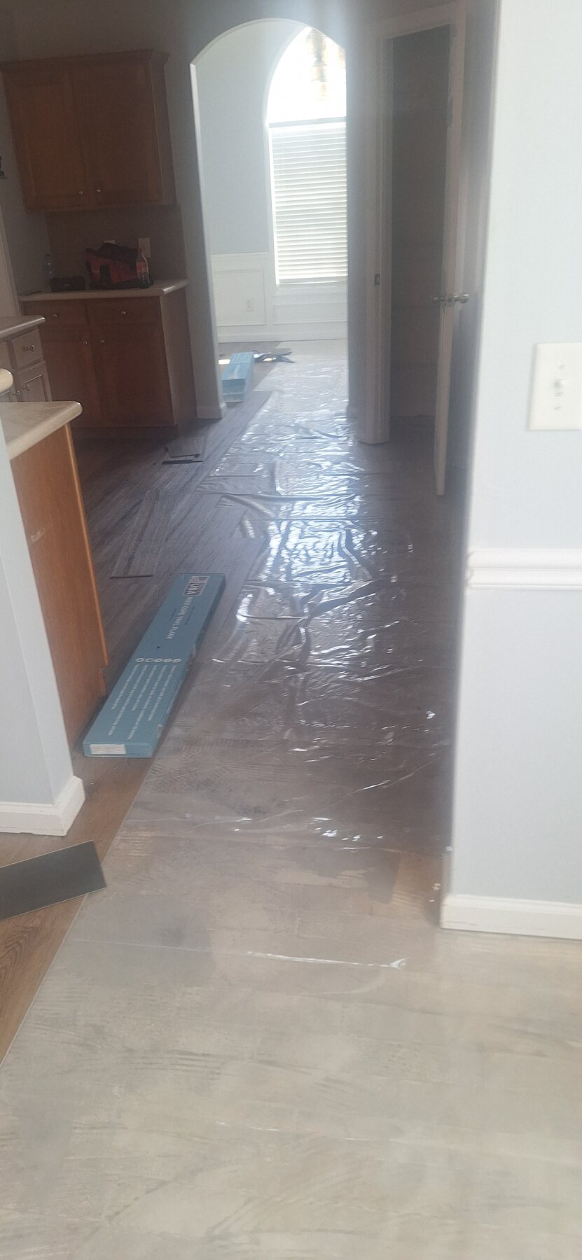 Luxury vinyl plank flooring project by Hank's Flooring