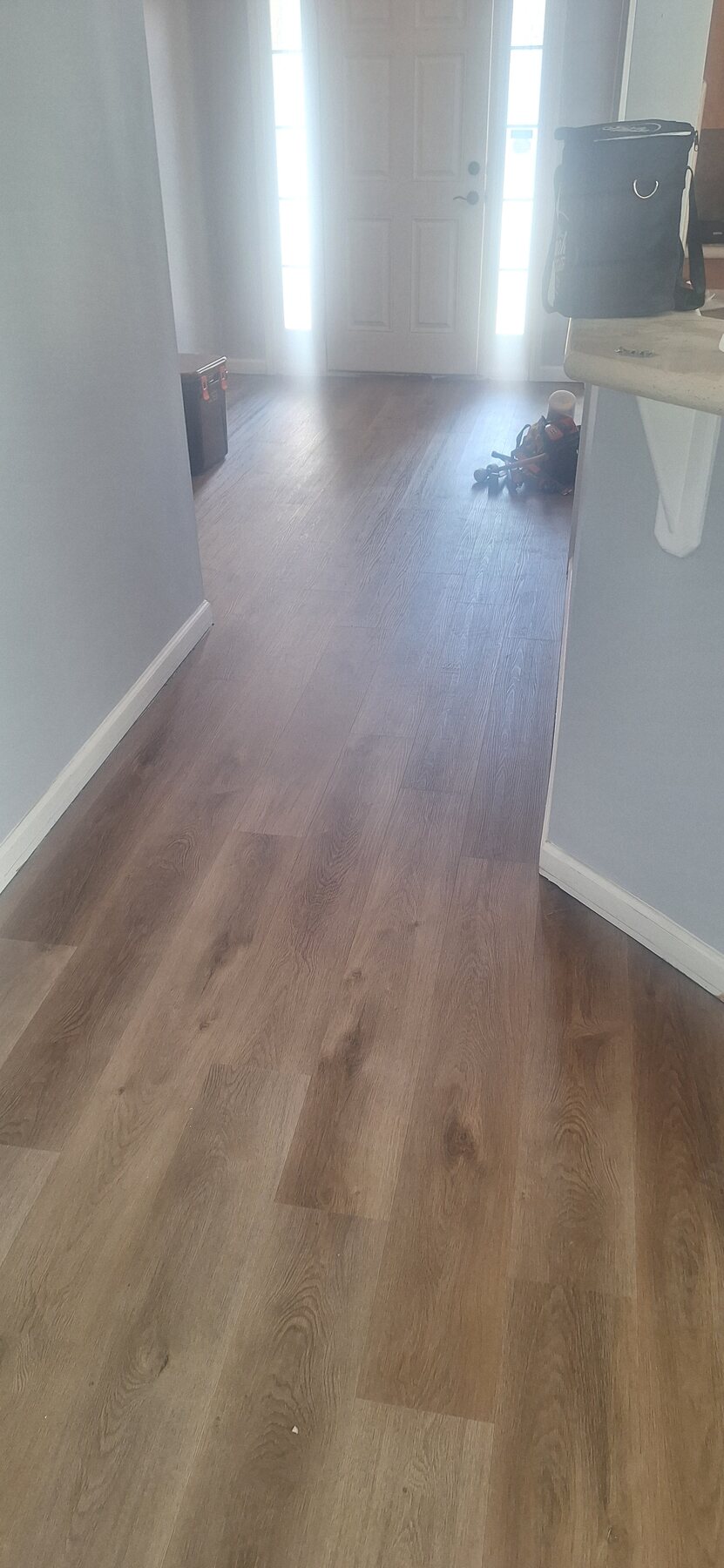 Luxury vinyl plank flooring project by Hank's Flooring