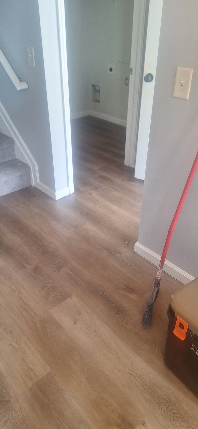 Luxury vinyl plank flooring project by Hank's Flooring