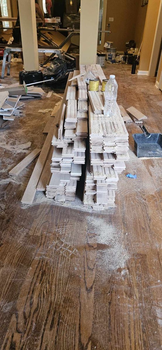 Recent hardwood flooring project by Hank's Flooring