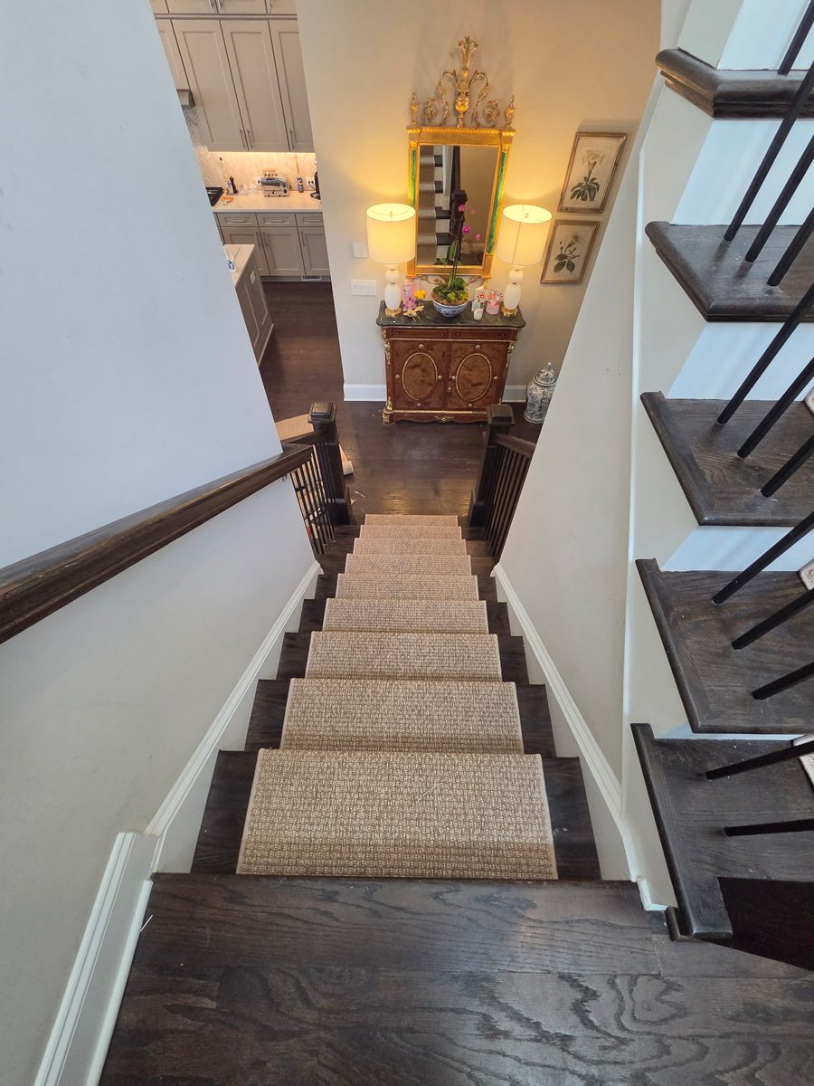 Recent carpet and stair flooring project by Hank's Flooring